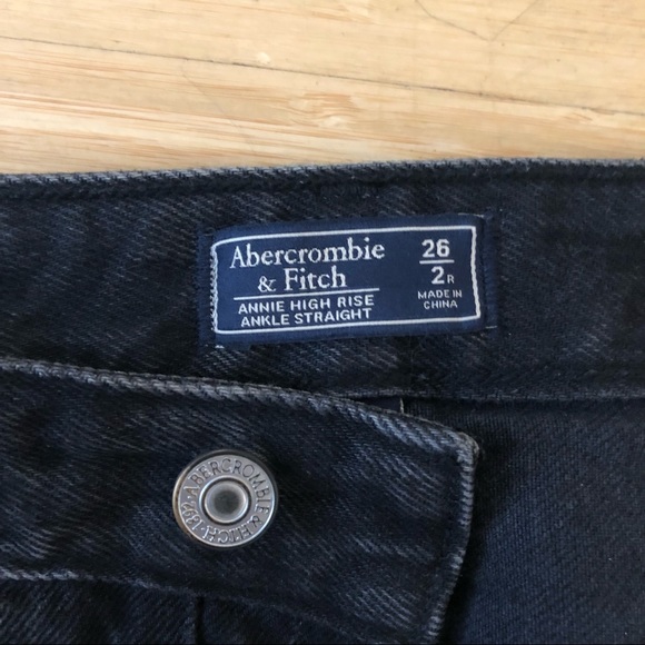 Abercrombie black straight leg jeans - Picture 4 of 5